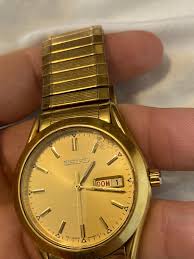 SEIKO Men's Watch Gold Tone Flex Band | Mercari