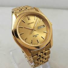 SEIKO ALL GOLD QUARTZ VK63 MOVEMENT SAPPHIRE | Mercari