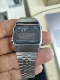 Vintage Seiko A159-5009-G Chrono Alarm Quartz LCD Watch-All ...