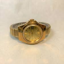 Vintage Ladies Citizen Wrist Watch Quartz Gold tone With ...