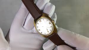 POLJOT Export model gilded mens wrist watch USSR Poliot ...