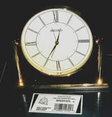 Seiko Brass Desk/Mantel Clock REDUCED FROM $159.95 NIB /Gold Tone | eBay