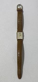Seiko Tank Watch Women 19mm White Dial Two Tone Rectangle ...