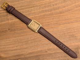 1985 SEIKO Dolce 9520-5140 Quartz Woman Watch Tank Gold Dial ...