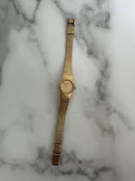 Vintage Sekio Watch Women Gold Tone Gold Dial 17mm Octagon ...