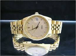 Sandoz Gold Tone Grain Dial Diamond Hour Marker Men's Watch 8502D-70-2 | eBay