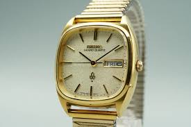 Exc+5* Vintage 1977 SEIKO Grand Qz48 43-5100 Qz Gold Square ...