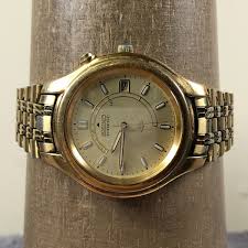 Vtg Seiko Kinetic Men 5M42-0A19 Dress Gold Tone Quartz 34mm ...