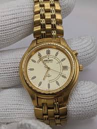 Rare Seiko Kinetic Gold-plated Dress Watch - 5M42-0A19 ...
