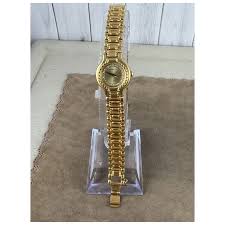 Vintage Ladies Seiko Lassale 18K Gold Plated Watch with Crystal Dial. For Sale at Ruby Lane
