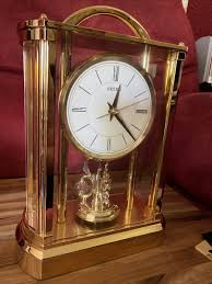 Seiko Mantle Clock Quartz Vintage New With Rotating Pendulum ...
