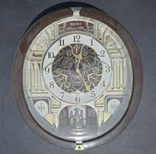 Seiko Melodies in Motion Wall Clock QXM117GRH Santa Sleigh Christmas Songs Tree for sale online | eBay