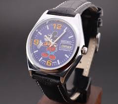 Vintage Seiko Mickey Mouse Automatic Men's Wrist Watch, Day ...