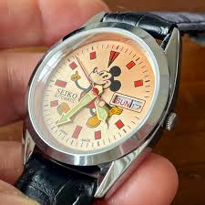 ジャンク 修理極美品 セイコー ミッキー 自動巻 デイデイト ...