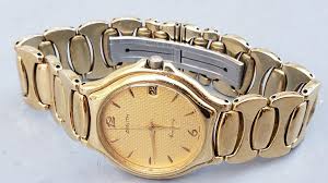 Zenith Academy Gold Plated Steel Quartz Mens Watch | eBay