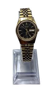 Seiko SQ Vintage Womens Watch Day Date Two Tone ...