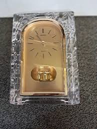 Seiko Mantel / Desk Clock,solid Beveled Glass Case - Etsy