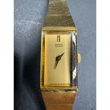 Vintage Seiko Quartz Watch Women's Gold Tone Gold Dial ...