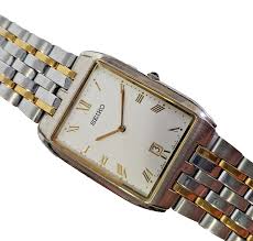 Vintage Seiko 2 Tone Watch 7N39-5020 w/ original bracelet Date @6. Japan. Runs | eBay