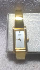 Vintage Citizen Watch Women Gold Tone 5920-S93657 Rectangle Battery 5.5" for sale online | eBay