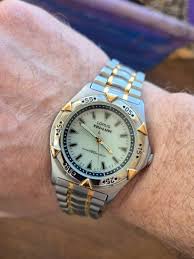 Vintage Lorus Seiko Tri Lum Solar Watch, Silver Gold ...