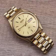 Seiko SQ Quartz Men's Wrist Watch Day & Date 5Y23-8A69 - Etsy