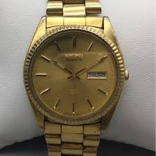 Seiko | Accessories | Vintage Seiko Sq Watch Men 36mm Gold ...