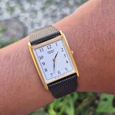 Seiko tank Quartz movement Numeral dial Second Kondisi 85 ...