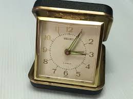 Vintage Black SEIKO Travel Alarm Clock - JAPAN | eBay