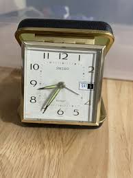 Vintage 1960s Seiko Mechanical Alarm Clock Portable Travel ...