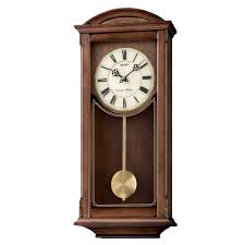 Seiko QXH030BLH Arched Pendulum and Dual Chime Wall Clock