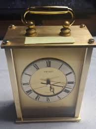 seiko brass westminster whittington chime mantle clock ...