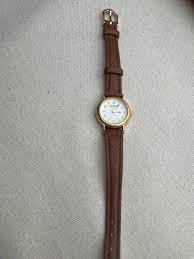 Sleek Elegant Dainty Alba Brown Leather Marchioness Watch ...