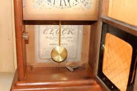 Vintage New England Clock Co. Pine Chiming Steeple Shelf ...