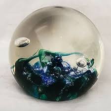 Selkirk Glass Scotland Seaburst 1984 Hand blown Paperweight approx 3.5"H | eBay