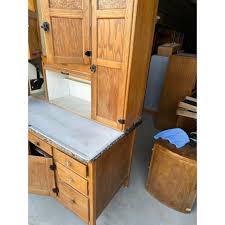 Late 19th Century Sellers Brand Hoosier Cabinet With 4 Glass ...
