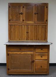 Lot - American Oak and Aluminum 'Hoosier' Kitchen Cabinet ...