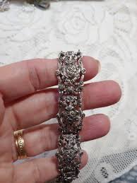 Stunning Vintage Art Deco Marcasite Bracelet-silver Tone ...