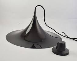 Fog Morup Black Pendant Lamp SEMI, Claus Bonderup and ...