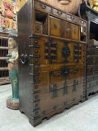 Old Korean Double Nong Chest Cedar Wood | Old Korean Chest
