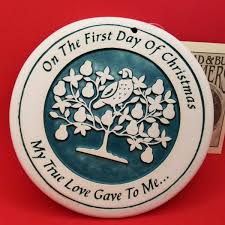 On the First Day of Christmas" Bread & Bun Warmer by Seneca Ceramics. Hand Made | eBay