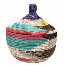 Fanta Senegalese Lidded Basket, Fanta Lidded Basket ...