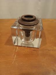 Davis Automatic Inkstand 1890s Inkwell Glass Victorian Art ...