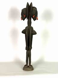 Bamana Back to Back Women Janus Statue - Mali — Niger Bend