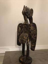 Senufo Hornbill Statue 17 x 8 x5″ –Ivory Coast –African Art ...