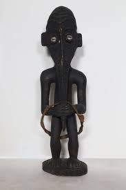 African or Oceanic Objects, Standing Figure with Elongated ...