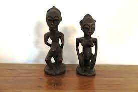 Pair of African Trunk Statues Code SB385 - Etsy