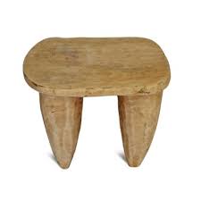 Small Vintage Senufo Wood Stool for sale at Pamono