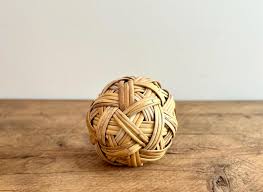 Vintage Hand-made Rattan Takraw Ball Sport Game, Woven Wicker Ball for Styling, Made in Thailand - Etsy