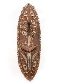 Lot - Polynesian Carved and Painted Wood Shield